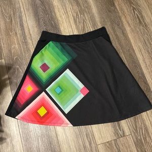 FAL-MELISA Skirt By DESIGUAL Green & Pink